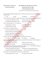 Đề thi tham khảo của bộ giáo dục và đào tạo   môn lịch sử   THPT QG năm 2019