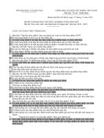 dap an thi tim hieu phap luat thanh pho danh cho hoc sinh trung hoc co so 2018