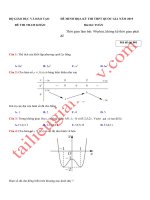 Đề thi tham khảo của bộ giáo dục và đào tạo   môn toán học   THPT QG năm 2019