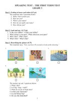 SPEAKING  TEST 1 lop 3 2017- 2018