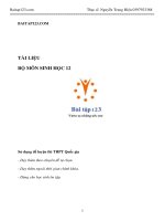 Tài liệu ôn thi sinh học 12 tính quy luật của di truyền