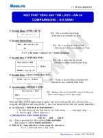 NGU PHAP TIENG ANH TOM LUOC – BAI 25   SO SANH