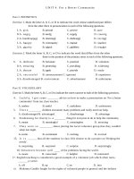 Bài tập Tiêng Anh 10 thí điểm