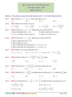 1000 câu hỏi trắc nghiệm ôn tập thi học kỳ 1 toán 12 có đáp án chi tiêt