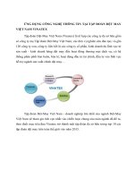 Ứng dụng công nghệ thông tin tại tập đoàn dệt may việt nam VINATEX 