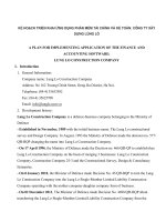 Kế hoạch triển khai ứng dụng phần mềm tài chính và kế toán công ty xây dựng lũng lô 