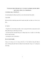 Ứng dụng phần mềm quản lý văn bản tại phòng hành chính quản trị   công ty CP TRAPHACO 