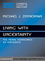 Living with uncertainty the moral significance of ignorance oct 2008 