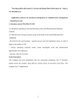 Ứng dụng phần mềm quản lý văn bản tại phòng hành chính quản trị   công ty CP TRAPHACO e 