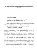 triển khai các hoạt động thương mại điện tử tại công ty CP thế giới số trần anh e 