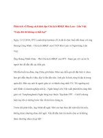 Phân tích về phong cách lãnh đạo chủ tịch HĐQT him lam   liên việt “cuộc đời tôi không có thất bại” 