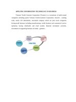 Ứng dụng công nghệ thông tin tại tập đoàn dệt may việt nam VINATEXe 