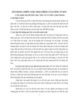 XÂY DỰNG CHIẾN lược HOẠT ĐỘNG của CÔNG TY KFC 