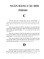 NGÂN HÀNG CÂU HỎI - PHÁT TRIỂN KỸ NĂNG CÁ NHÂN - PSD 101