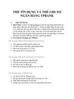 thẻ tín dụng và thẻ ghi nợ ngân hàng tpbank 