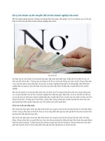 Xử lý các khoản nợ khi chuyển đổi sở hữu doanh nghiệp nhà nước