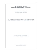 Cấu trúc tài sản và cấu trúc vốn 