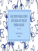 Xác định hàm lượng sắt bằng kỹ thuật thêm chuẩn