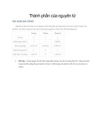 Thành phần của nguyên tử