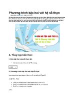 Phương trình bậc hai với hệ số thực