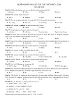 Đề thi chính thức môn hóa học THPT quốc gia năm 2018   mã 202   file word có lời giải (miễn phí) 
