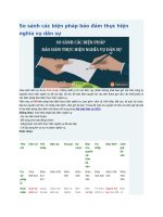 So sánh các biện pháp bảo đảm thực hiện nghĩa vụ dân sự