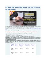 03 bước xác định thẩm quyền của tòa án trong vụ việc dân sự