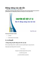 Động năng của vật rắn