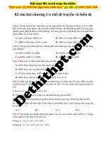 82 câu hỏi trắc nghiệm chương cơ chế di truyền và biến dị   megabook   file word có lời giải chi tiết image marked image marked 