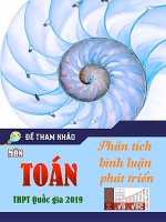 Phân tích, bình luận và phát triển đề tham khảo môn toán THPT quốc gia 2019 