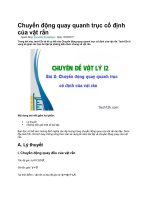 Chuyển động quay quanh trục cố định của vật rắn