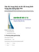 Vận tốc trung bình và tốc độ trung bình trong dao động điều hòa