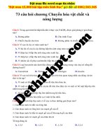 73 câu hỏi trắc nghiệm chương chuyển hóa vật chất và năng lượng   megabook   file word có lời giải chi tiết image marked image marked 