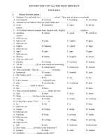 ON TAP UNIT 123 ANH 6 THI DIEM