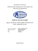 đề án khởi sự kinh doanh