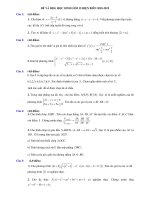 Đề thi chọn HSG toán 12 cấp cơ sở năm học 2018 – 2019 sở GD và đt điện biên 