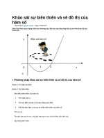 Khảo sát sự biến thiên và vẽ đồ thị của hàm số