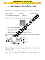46 câu hỏi trắc nghiệm chương di truyền học người   megabook   file word có lời giải chi tiết image marked image marked 