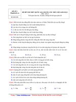 94  đề thi thử THPTQG năm 2018   môn vật lý   megabook   đề số 1   file word có lời giải chi tiết 