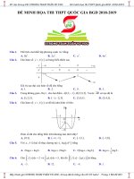 Lời giải chi tiết đề minh họa kỳ thi THPT quốc gia năm 2019 môn toán 