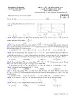 Đề KTCL ôn thi THPT quốc gia 2019 môn toán trường THPT đội cấn – vĩnh phúc lần 2 