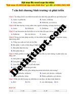7 câu hỏi trắc nghiệm chương sinh trưởng và phát triển   megabook   file word có lời giải chi tiết image marked image marked 