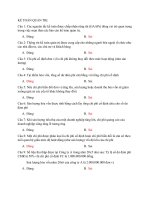 Kiểm tra trắc nghiệm kế toán quản trị