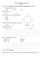 ĐỀ ôn tập TOÁN lớp 3