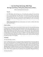 Bài tập tình huống quản trị marketing case study for  classic airlines v