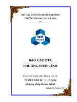 Giải hệ bằng phương pháp gauss seidel 