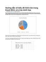 Hướng dẫn vẽ biểu đồ hình tròn trong excel 2013