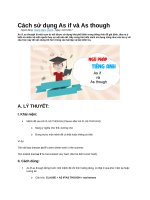 Cách sử dụng as if và as though