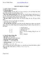 Chuyên đề bồi dưỡng học sinh giỏi môn vật lý THCS