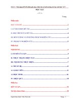 Sáng kiến kinh nghiệm Vận dụng KTLM nhằm giáo dục ý thức bảo vệ môi trường cho học sinh lớp 7A5